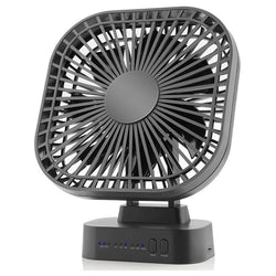 Mini-USB-Ventilator Breezio Flex | Wiederaufladbar mit 5000 mAh Akku | 3 Stufen & Timer | Faltbar & leise für Büro, Camping & Zuhause