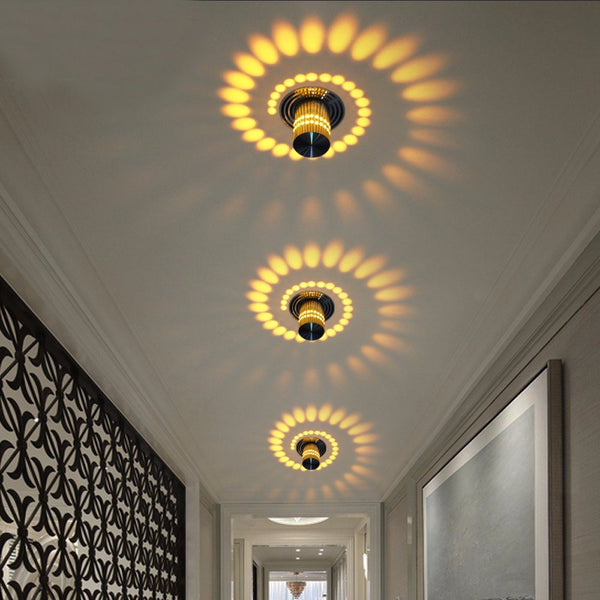 LED Lampe SpiraLux | Wand- & Deckenleuchte | 7 Farben | Modernes Aluminium Design
