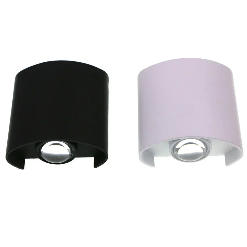 Velunara LED Wandleuchte Modern | 40 LEDs | Warmweiß 3000K | IP65 Wasserdicht | 7,7×7,7 cm | Aluminium