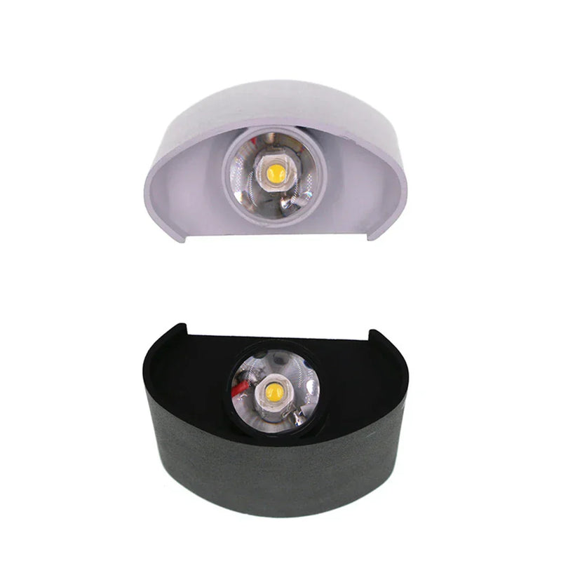 Velunara LED Wandleuchte Modern | 40 LEDs | Warmweiß 3000K | IP65 Wasserdicht | 7,7×7,7 cm | Aluminium