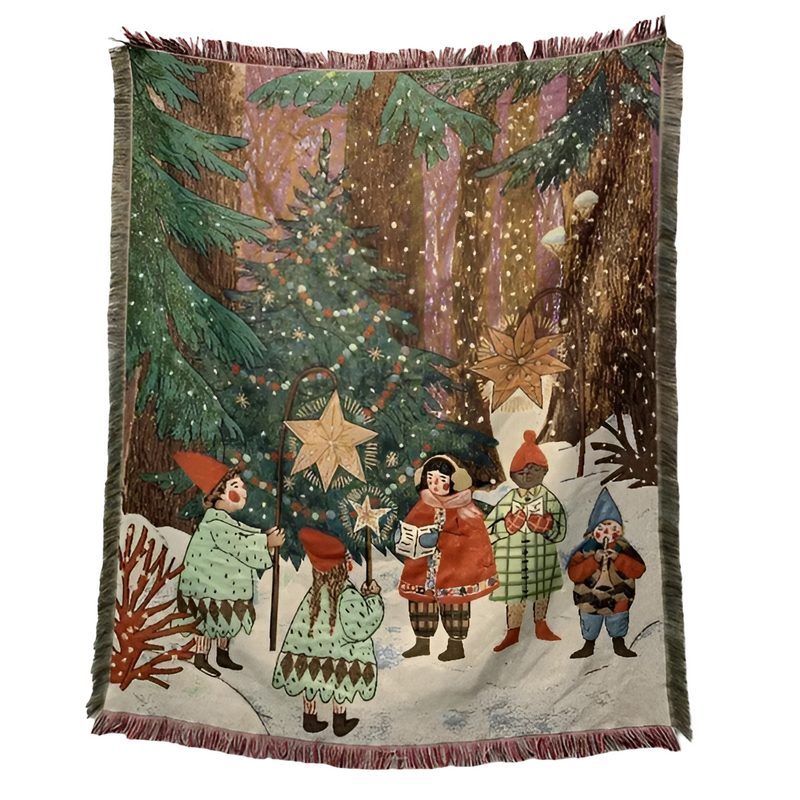 Weihnachtsdecke NutriaHome | Nussknacker-Motiv | Kuscheliges Fleece | Warm, Weich & Stilvoll für die Feiertage