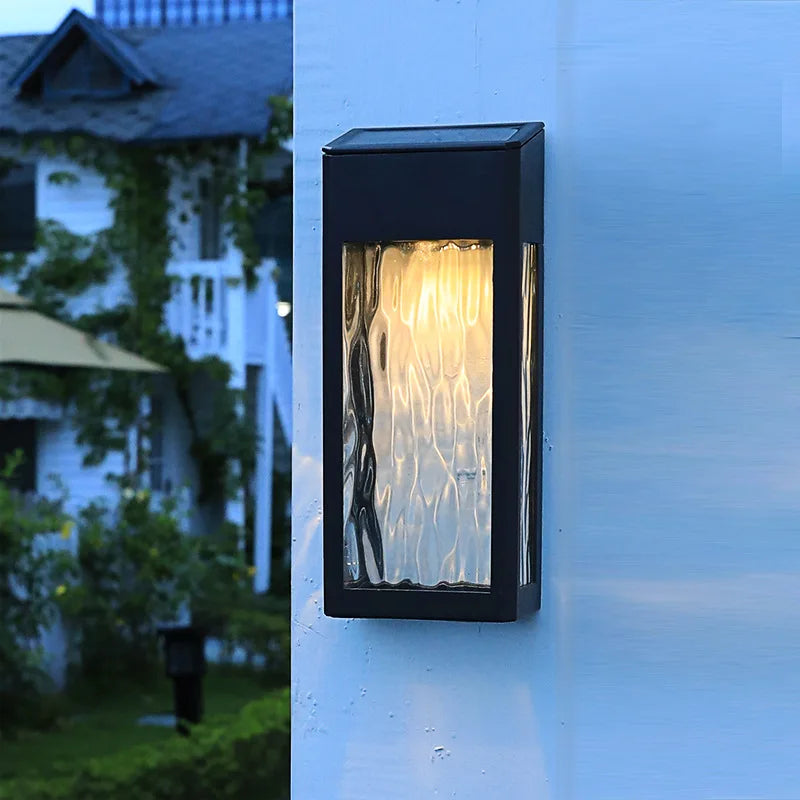 Solura Wandlampe | Solar LED Außenleuchte | Elegant & Energieautark | 23 cm Höhe