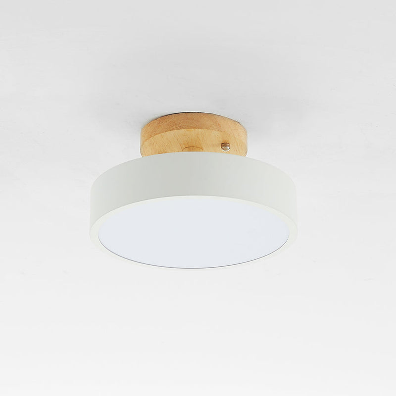 LED Deckenlampe Aurora | Modernes Design aus Holz & Acryl | Energiesparend | Verschiedene Farben