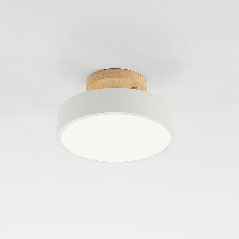 LED Deckenlampe Aurora | Modernes Design aus Holz & Acryl | Energiesparend | Verschiedene Farben