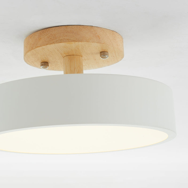 LED Deckenlampe Aurora | Modernes Design aus Holz & Acryl | Energiesparend | Verschiedene Farben