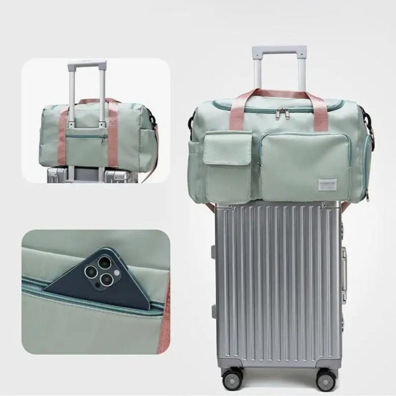 Traventix Reisetasche mit Mehrfachfächern | Wasserdicht & Leicht | Sport-, Fitness- & Weekender-Tasche für Damen & Herren
