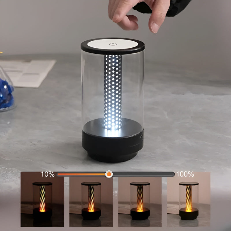 LED Tischlampe LumiHex | 3 Lichtmodi & Touch-Steuerung | Modular & Wiederaufladbar | Schwarz/Grau/Gold/Orange