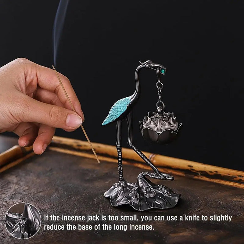 ZenCrane – Der Lotus-Kranich-Räucherhalter für pure Entspannung!