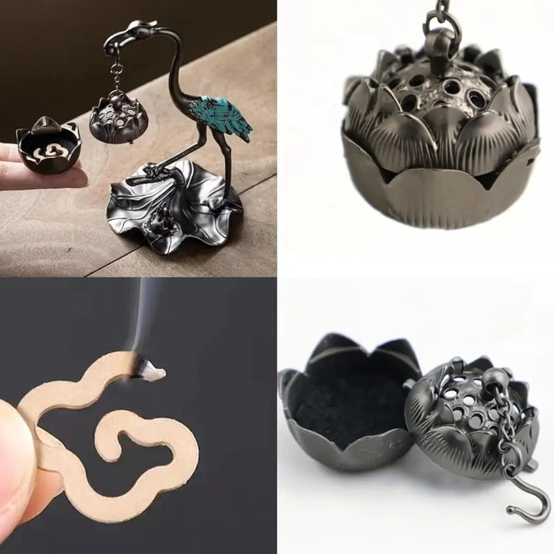 ZenCrane – Der Lotus-Kranich-Räucherhalter für pure Entspannung!