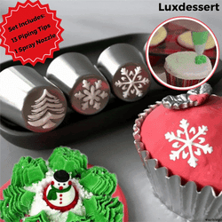 DecoBake - Spritzdüsen im 13er Set, einfaches Backen wie ein Profi