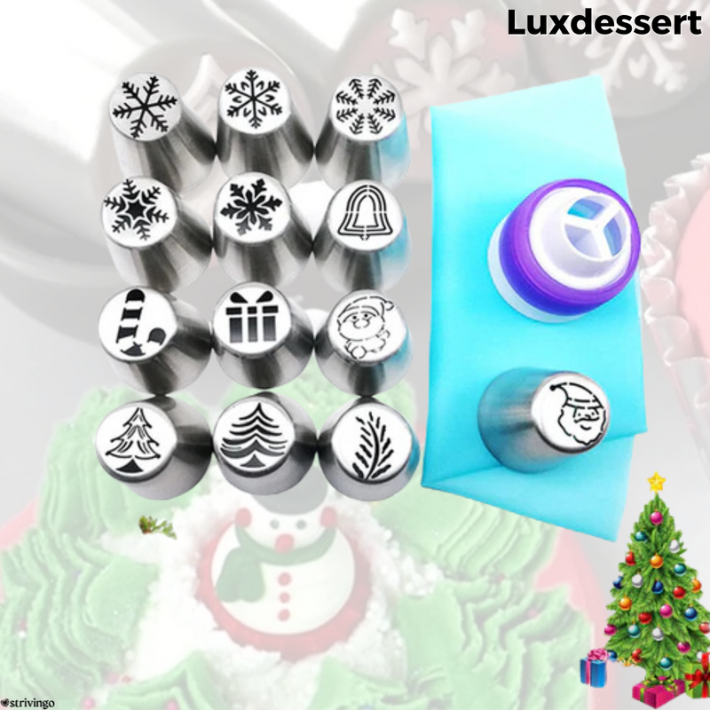 DecoBake - Spritzdüsen im 13er Set, einfaches Backen wie ein Profi