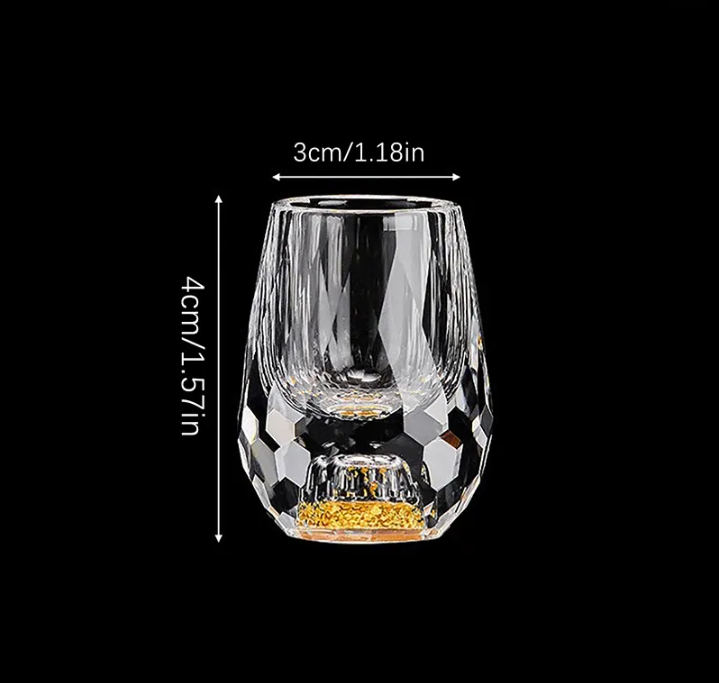 GemChisel - Luxuriöses Kristall-Schnapsglas