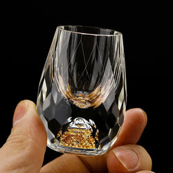 GemChisel - Luxuriöses Kristall-Schnapsglas