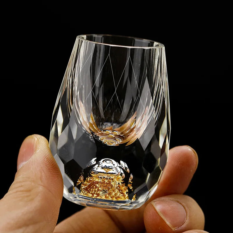 GemChisel - Luxuriöses Kristall-Schnapsglas