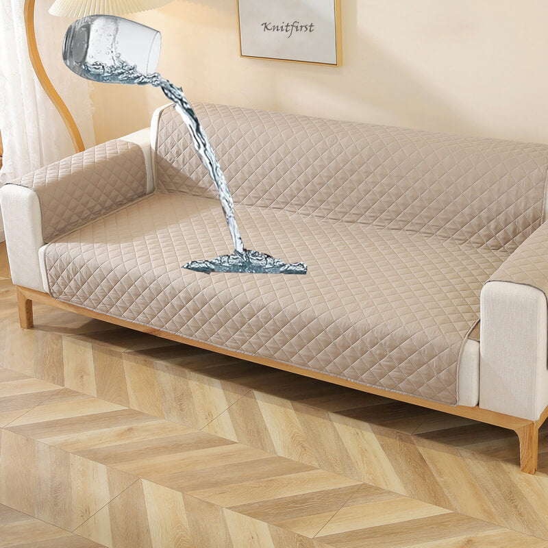 VelvetGuard Sofaüberwurf | Luxus Flanell | Antirutsch & Waschbar | Für 3-Sitzer bis 198 cm