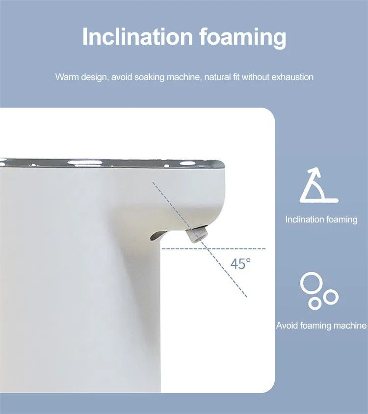 Kontaktloser Seifenspender Hygisense FoamTouch | Automatischer Schaumspender | 300 ml | Weiß | Für Bad, Küche & Gewerbe