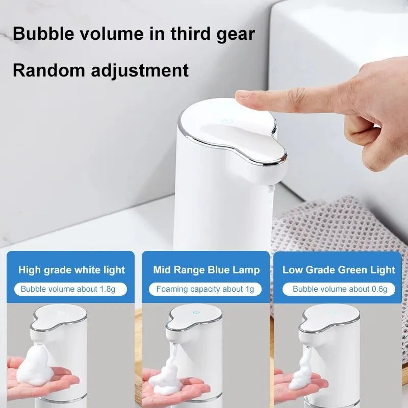 Kontaktloser Seifenspender Hygisense FoamTouch | Automatischer Schaumspender | 300 ml | Weiß | Für Bad, Küche & Gewerbe