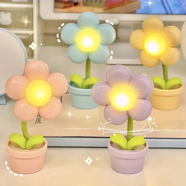 Tischlampe Florya BloomLight | Blütenform | Sanftes Stimmungslicht | Kompakt & Dekorativ | Für Schlafzimmer, Wohnzimmer & Kinderzimmer