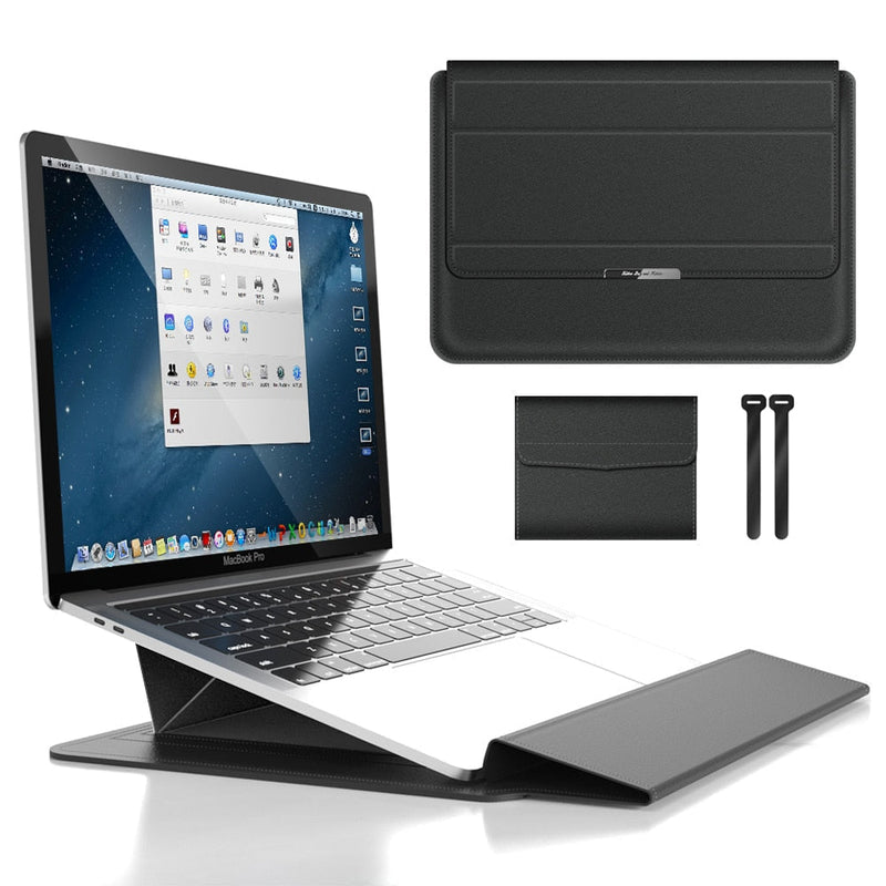 Valvora Laptop Sleeve 3-in-1 | Wasserfest & Stoßfest | Leicht & Elegant | Mit Zubehörfach
