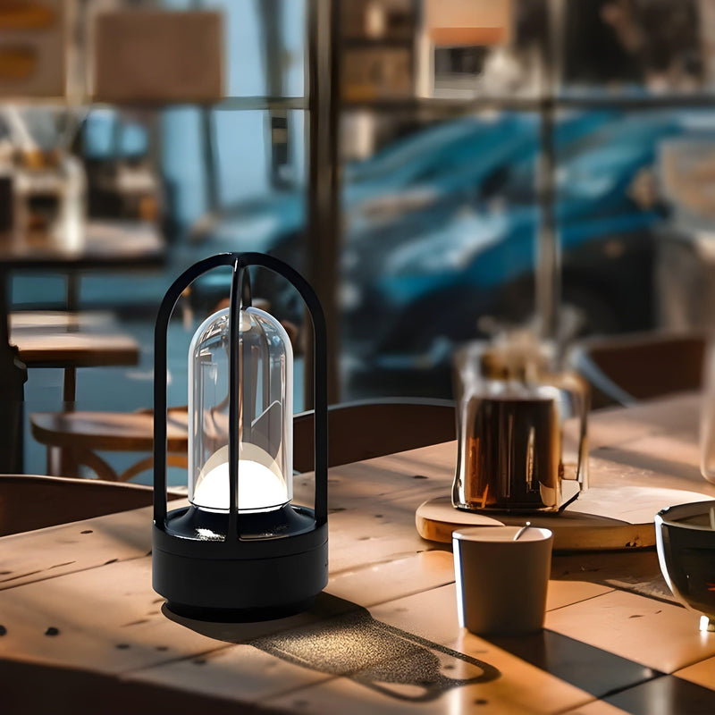 Lumavelle Kabellose LED-Tischlampe | Touch-Dimmbar | 30 cm Höhe | Modern & Elegant | Gold/Schwarz/Silber