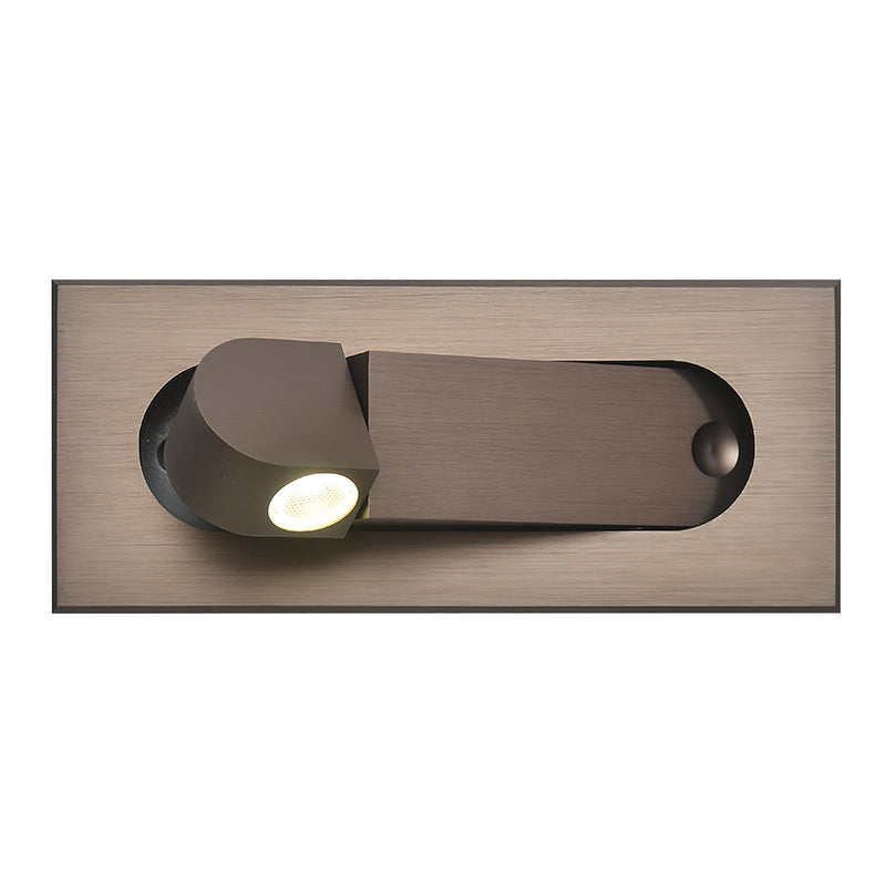 LED Bettleselampe LUMEVIA | 3 Lichtfarben | Aluminiumlegierung | Ø19 cm x H8 cm | Mit Druckschalter