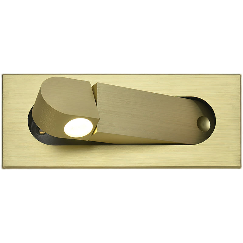 LED Bettleselampe LUMEVIA | 3 Lichtfarben | Aluminiumlegierung | Ø19 cm x H8 cm | Mit Druckschalter