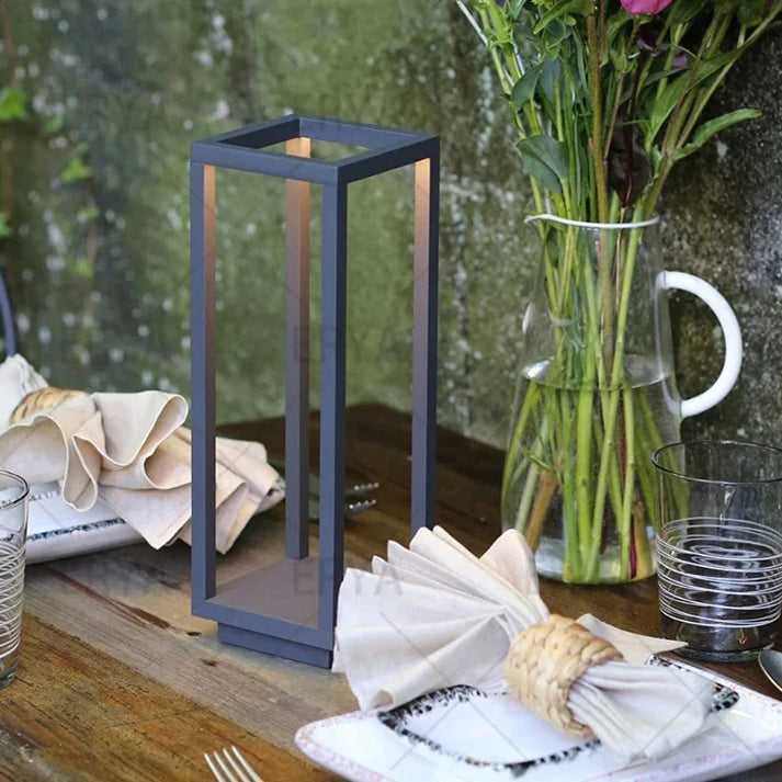 Alunora FlexLED Tischlampe | Dimmbar & Wiederaufladbar | Modernes Design | Für Innen & Außen | Bis zu 10h Lichtdauer