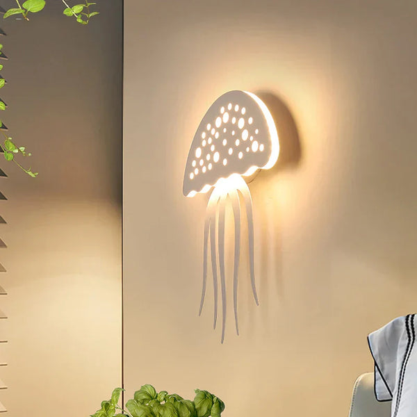 Medulux Wandleuchte Qualle | Organisches Ozean-Design | LED 2835SMD | 21 cm Durchmesser | Sanftes Stimmungslicht
