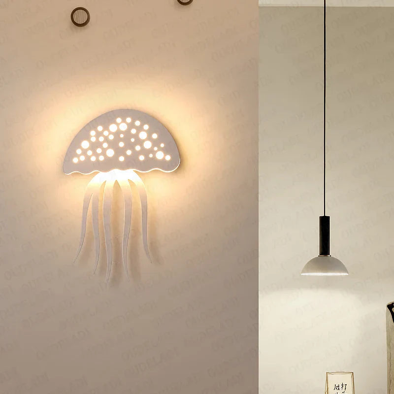 Medulux Wandleuchte Qualle | Organisches Ozean-Design | LED 2835SMD | 21 cm Durchmesser | Sanftes Stimmungslicht
