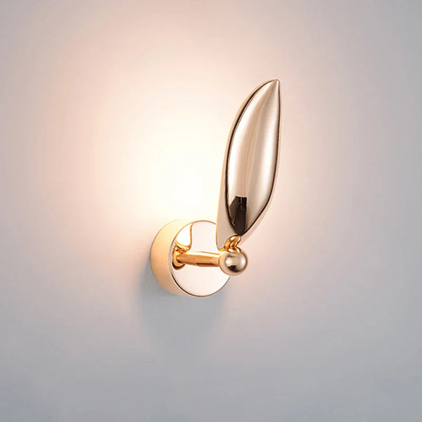 Marilux Wandleuchte Möwenform | Goldoptik | Warmes Licht | 36×23 cm | Maritimes Design