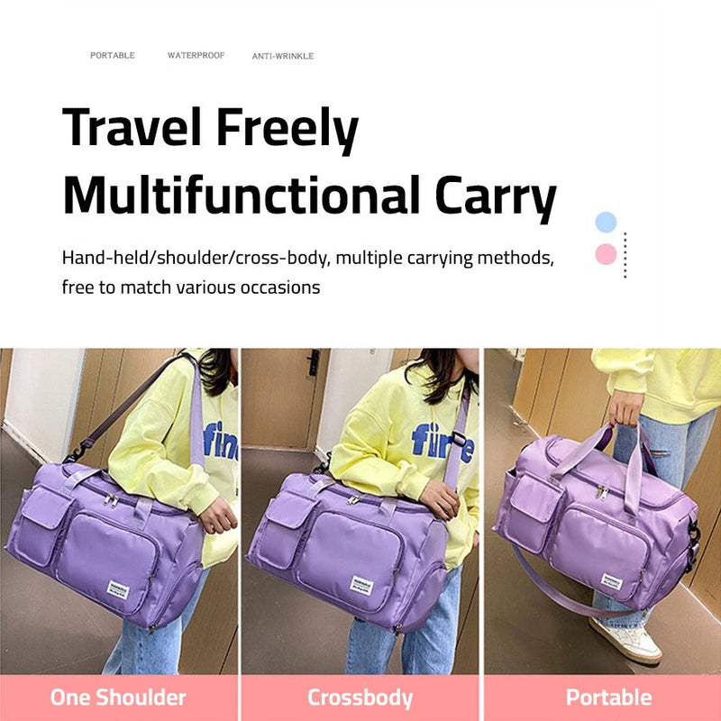 Traventix Reisetasche mit Mehrfachfächern | Wasserdicht & Leicht | Sport-, Fitness- & Weekender-Tasche für Damen & Herren