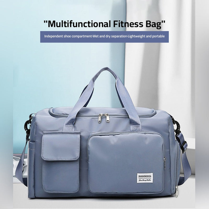 Traventix Reisetasche mit Mehrfachfächern | Wasserdicht & Leicht | Sport-, Fitness- & Weekender-Tasche für Damen & Herren