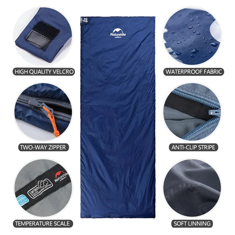 atmungsaktiver schlafsack TrekNite Leichter Schlafsack Kompakt | 900 g | Für 10–20 °C