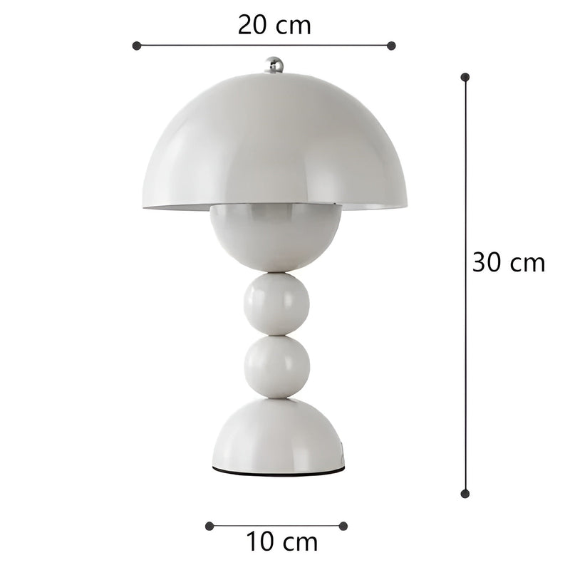 Norlumi Skandinavische LED Tischlampe | Dimmbar | Weißes ABS-Gehäuse | 0–5W | 36V DC | Blumeninspiriertes Design