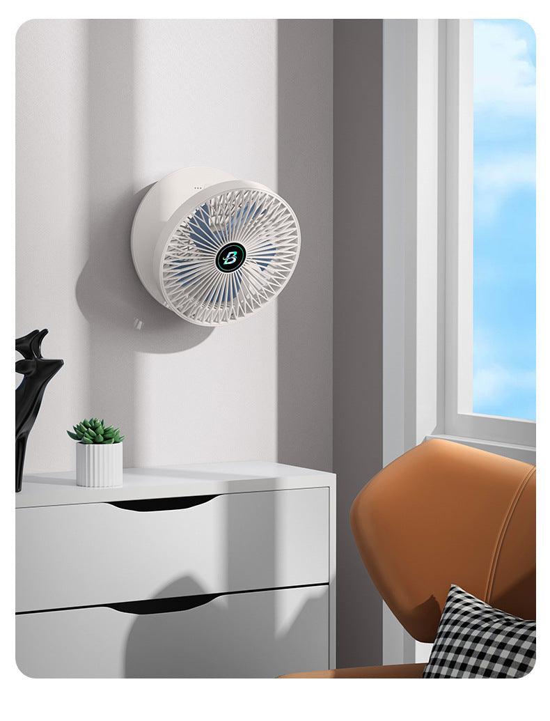 BriseFlex Faltbarer Tisch- & Wandventilator | Kabellos & Flüsterleise | 3 Geschwindigkeiten | Wiederaufladbar