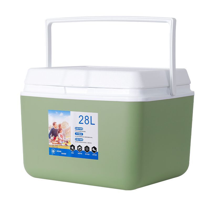 Mini Kühlbox FrostoGo | 24h Kältespeicherung | Robust & Kompakt | Avocado Grün