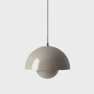 Pendelleuchte Skandilux | Halbkuppel-Design | Verstellbar | Metall Bunt