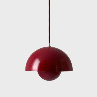 Pendelleuchte Skandilux | Halbkuppel-Design | Verstellbar | Metall Bunt