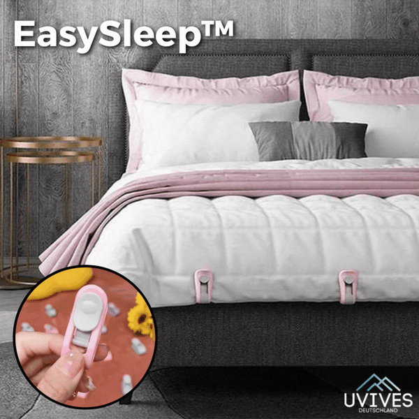 6+6 GRATIS | EasySleep™ - Rutschfeste Steppdeckenklammern [Letzter Tag Rabatt]