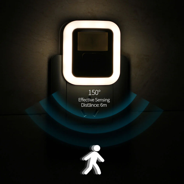 LED Nachtlicht Lumora | Bewegungsmelder & 360° Beleuchtung | Einstellbare Helligkeit & Timer | Energiesparend