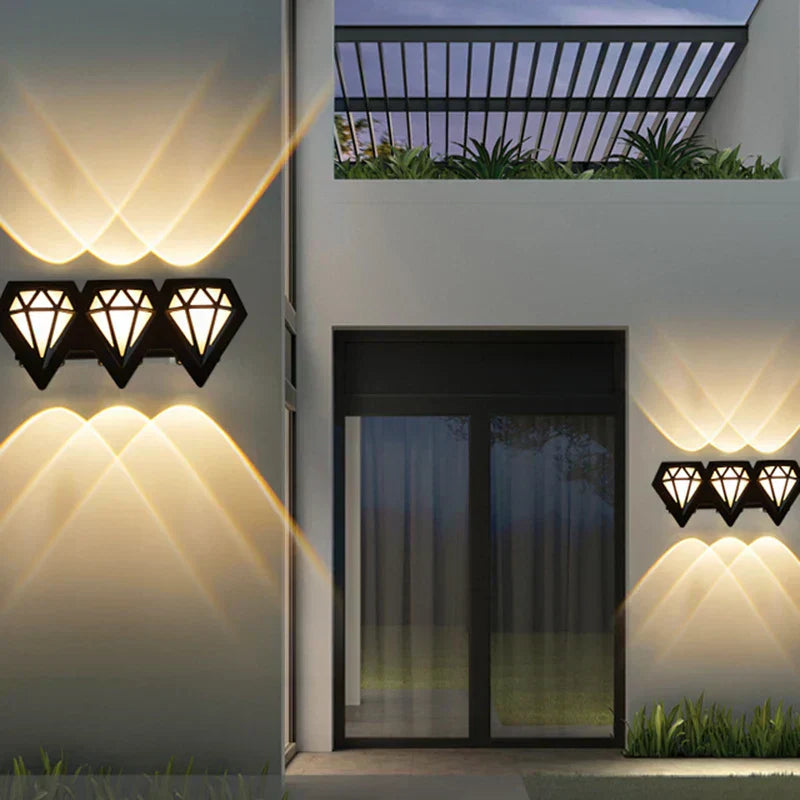 LumiVance LED Außenwandleuchte Wasserdicht | Modernes Design | IP65 Wetterfest | 6,5x18x8 cm | Aluminiumgehäuse