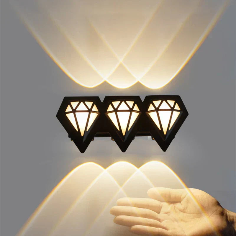 LumiVance LED Außenwandleuchte Wasserdicht | Modernes Design | IP65 Wetterfest | 6,5x18x8 cm | Aluminiumgehäuse