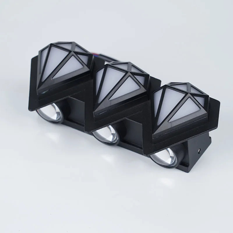 LumiVance LED Außenwandleuchte Wasserdicht | Modernes Design | IP65 Wetterfest | 6,5x18x8 cm | Aluminiumgehäuse