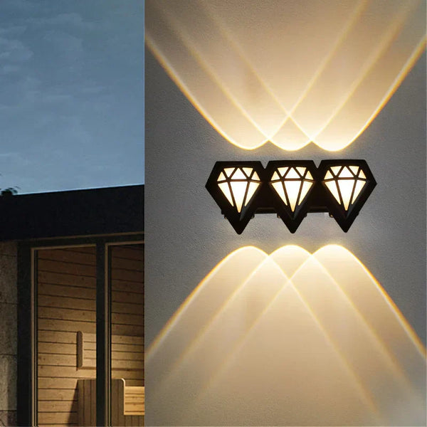 LumiVance LED Außenwandleuchte Wasserdicht | Modernes Design | IP65 Wetterfest | 6,5x18x8 cm | Aluminiumgehäuse