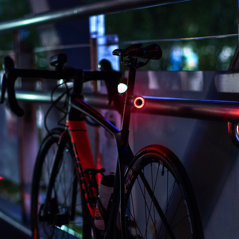 Velaro Intelligentes Fahrrad-Rücklicht | Automatisches Bremslicht & Helligkeitssensor | USB-Aufladbar | Wasserdicht IPX4