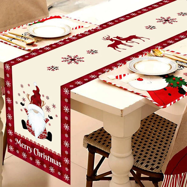 Weihnachts-Tischläufer Festivia | 180×35 cm | Elegant & Festlich | Tischdeko für Weihnachten & Neujahr 2025/2026