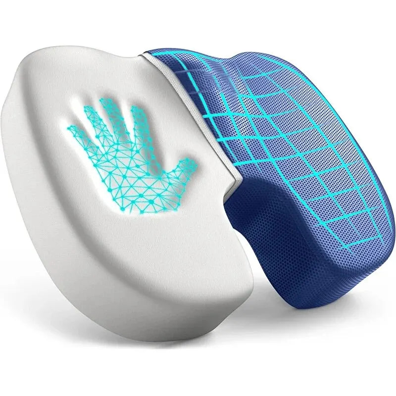 Ergonomisches Sitzkissen | Memory Foam | Abnehmbarer Bezug | Für Büro, Studium & Zuhause