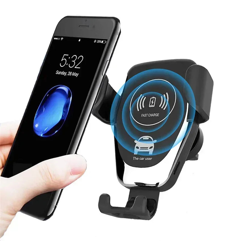 DRIVOLT Auto-Handyhalterung mit 30W Wireless Charger | Automatische Arretierung | Qi-Ladung & Sicherheitsfunktionen | Für Lüftungsschlitze