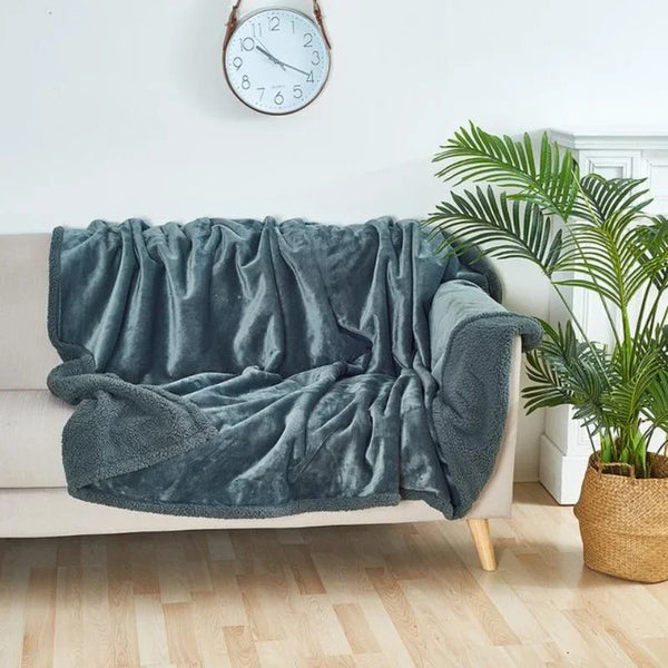 Luxus Kuscheldecke | Wasserdicht & Warm | Mikrofaser | Für Paare, Sofa & Schlafzimmer