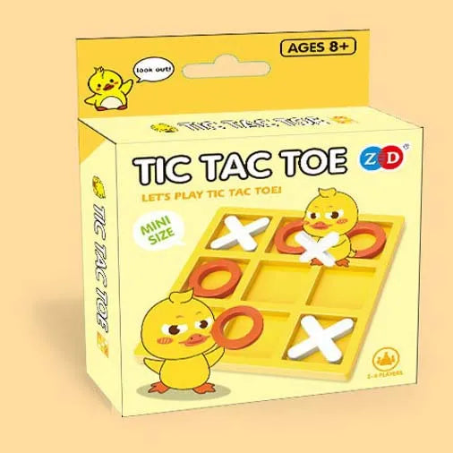 MindMatch Mini-Tic-Tac-Toe | Party- & Familienspiel | Interaktives Puzzle | Kompakte Spielversion